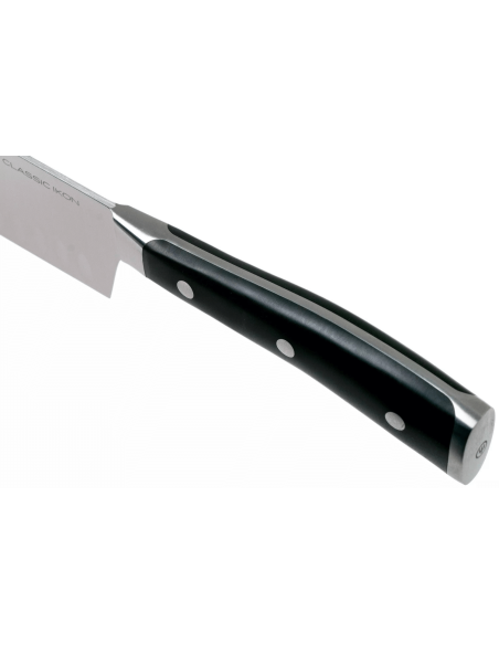 Klassiek Ikon Wüsthof gesmeed nakiri mes 17cm met granton lemmet
