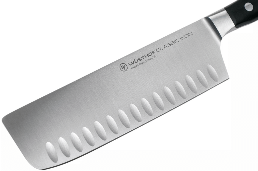 Classic Ikon Wüsthof forged nakiri knife 17cm with granton edgeblade