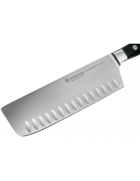 Classic Ikon Wüsthof forged nakiri knife 17cm with granton edgeblade
