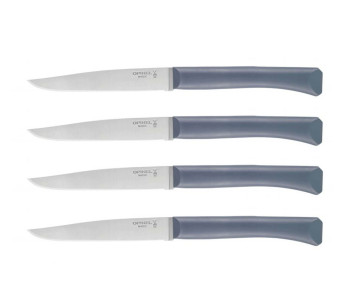 Caixa de 4 facas Opinel Bon Appétit+ Antracite 11cm em aço inoxidável