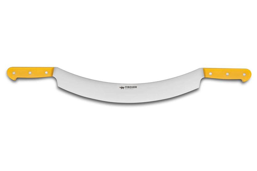 Fischer profesjonell ostekniv 2 håndtak buet blad 35 cm