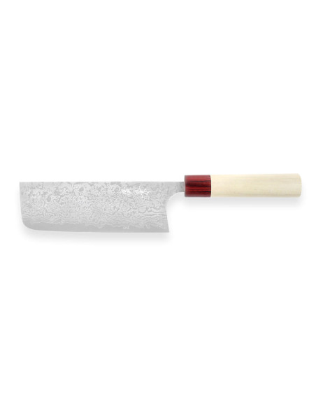 Couteau nakiri japonais artisanal Masakage Kiri 16.5cm damas 49 couches