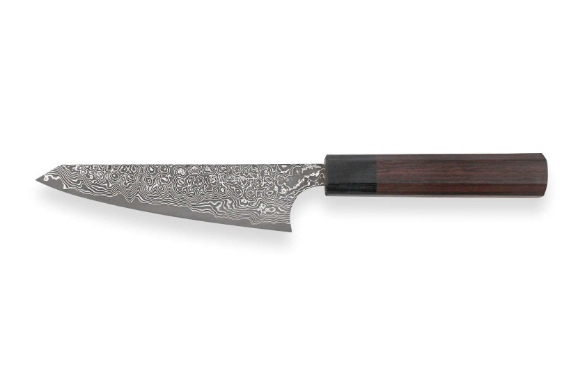 Masakage Kumo 15cm 63-lagers damaskus japansk honesuki handgjord kniv