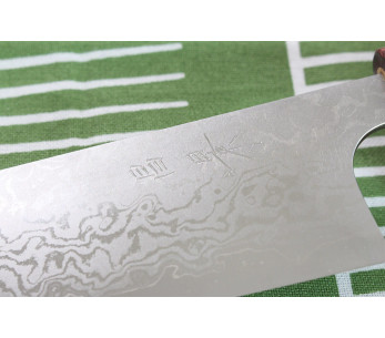Masakage Kiri 16,5 cm 49-lagers damaskus handgjord japansk santokukniv 2