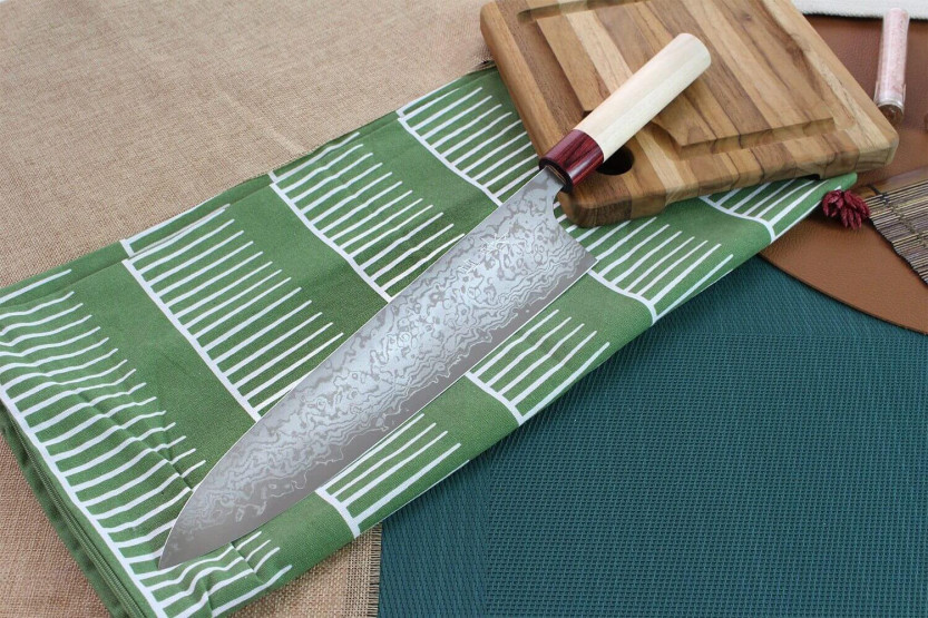 Masakage Kiri 27 cm 49 strati damasco coltello da cuoco giapponese fatto a mano