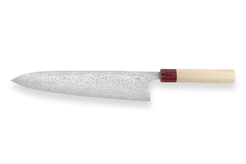 Masakage Kiri 27cm 49 capas damasco cuchillo de cocinero japonés hecho a mano