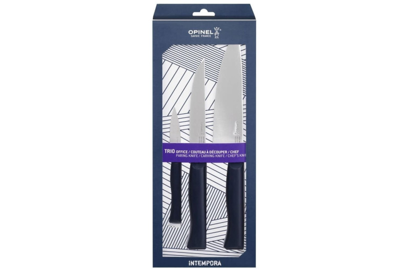 Estuche de 3 cuchillos Opinel Intempora office + carving + chef