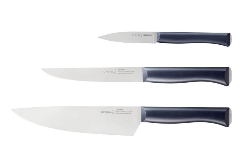 Set of 3 Intempora Opinel office + carving + chef knives