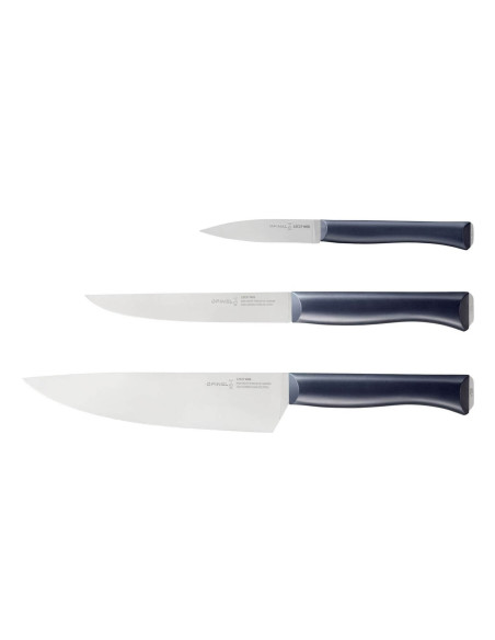 Estuche de 3 cuchillos Opinel Intempora office + carving + chef