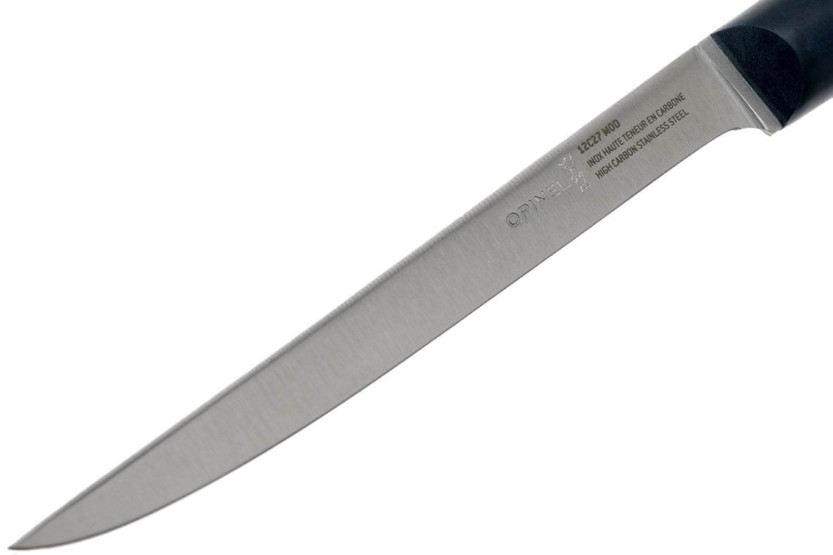 Opinel Nr. 221 Intempora Filiermesser Filiermesser 18 cm Klinge und marineblauem Griff