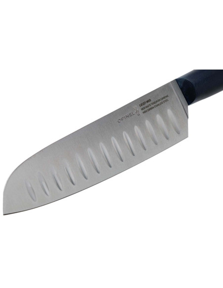 Opinel Intempora santoku knife n°219 17cm blade navy blue handle