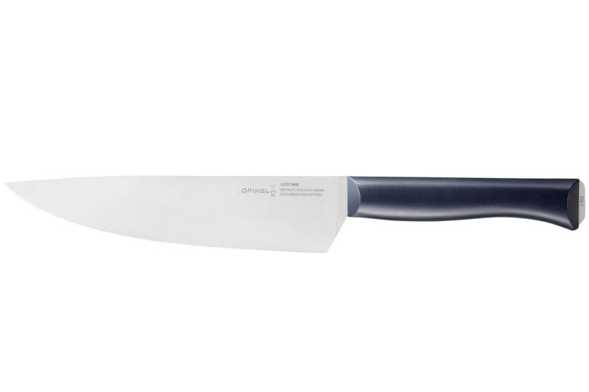 Opinel Cuchillo de cocinero Intempora Acero Sandvik Mango azul marino