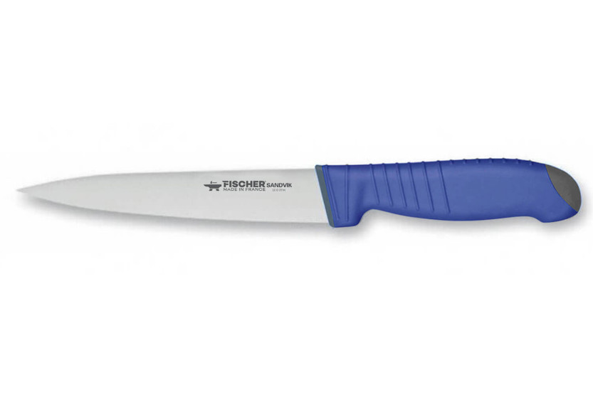 Cuchillo sangrador Fischer SANDVIK 23cm con mango ultra cómodo