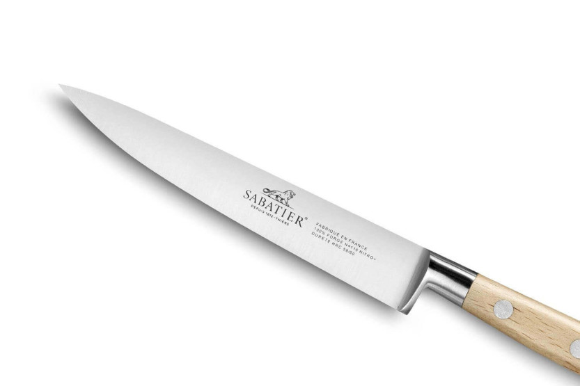 Sabatier Brocéliande flexibel gesmeed fileermes 15cm beukenhouten handvat