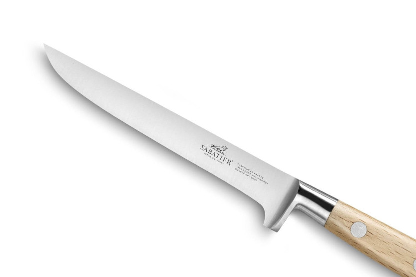 Sabatier Brocéliande gesmeed uitbeenmes 13cm essenhouten handvat