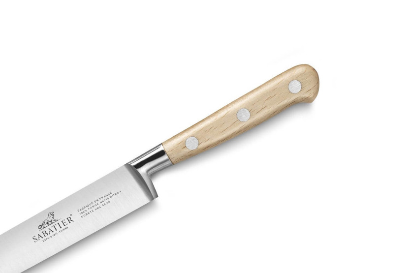 Sabatier Brocéliande smedet forskærerkniv 20 cm med håndtag af bøgetræ