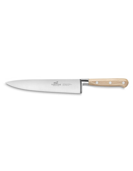 Sabatier Brocéliande forged chef ' s knife 20cm beechwood handle