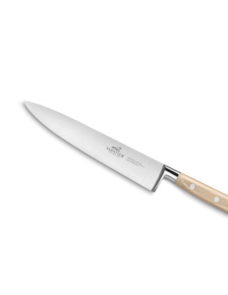 Sabatier Brocéliande gesmeed koksmes 20cm beukenhouten handvat