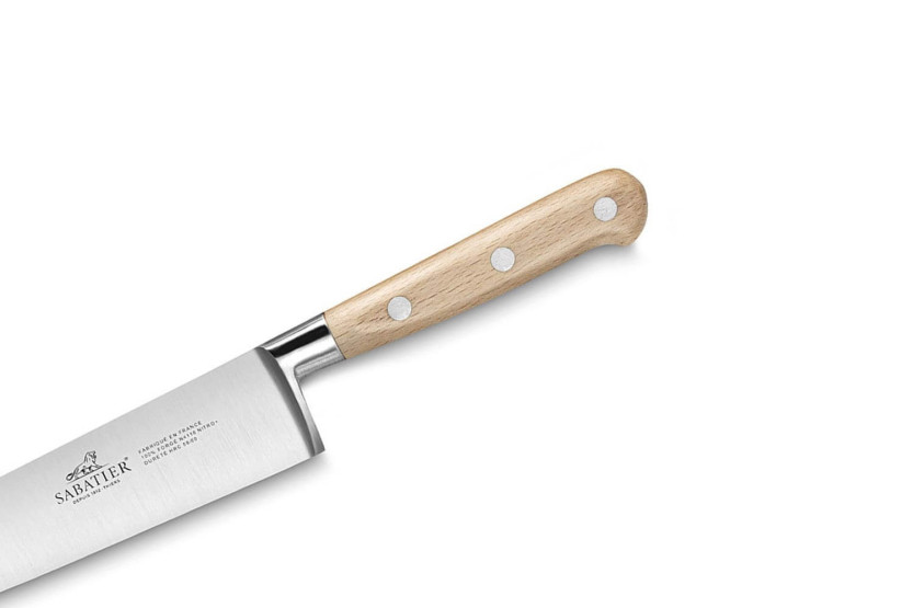 Cuchillo de cocinero forjado Sabatier Brocéliande 20cm mango de madera de haya