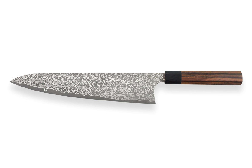 Masakage Kumo 27 cm coltello da chef giapponese fatto a mano Damasco 63 strati