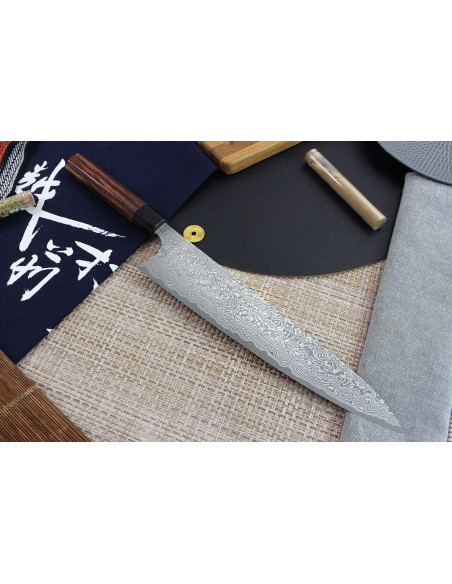 Masakage Kumo 27cm handmade japanese chef ' s knife Damascus 63 layers