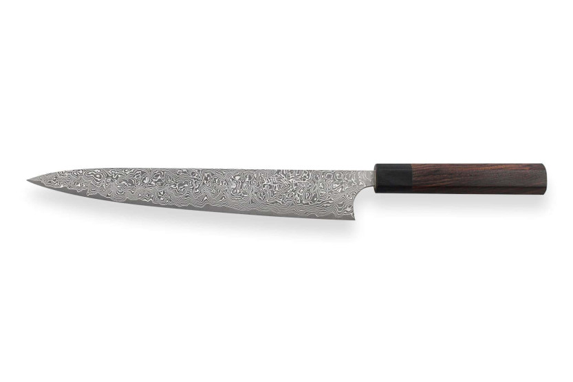 Masakage Kumo 27 cm 63-lags damaskus japansk sujihiki håndlavet kniv