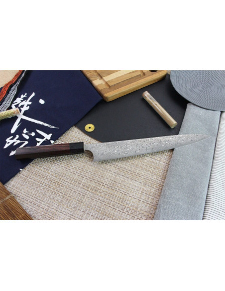 Masakage Kumo 27 cm 63-lags damaskus japansk sujihiki håndlavet kniv