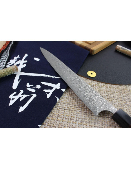 Masakage Kumo 27cm 63-layer damascus Japanese sujihiki handmade knife