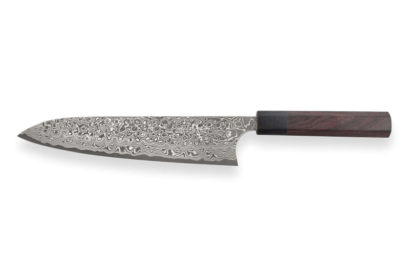 Masakage Kumo 21 cm coltello da chef giapponese fatto a mano, Damasco 63 strati
