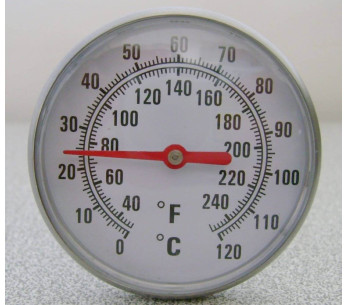 Alla France sondetermometer i rustfritt stål 0 °C til 120 °C 2