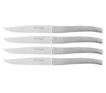 Alphonse Lou Laguiole 4 roestvrijstalen steakmessen in houten kistje