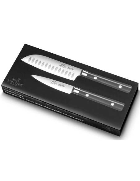 Eske SABATIER International Leonys Office 9 cm + Santoku med grantonkant 12 cm