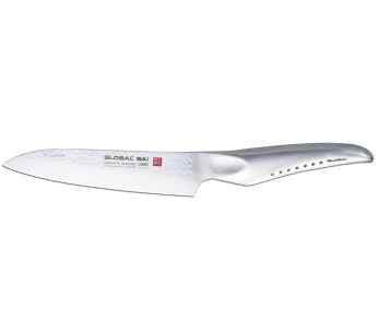 Global Sai M01 Japanilainen kokkiveitsi 14cm vasaroitu terä 14cm vasaroitu terä