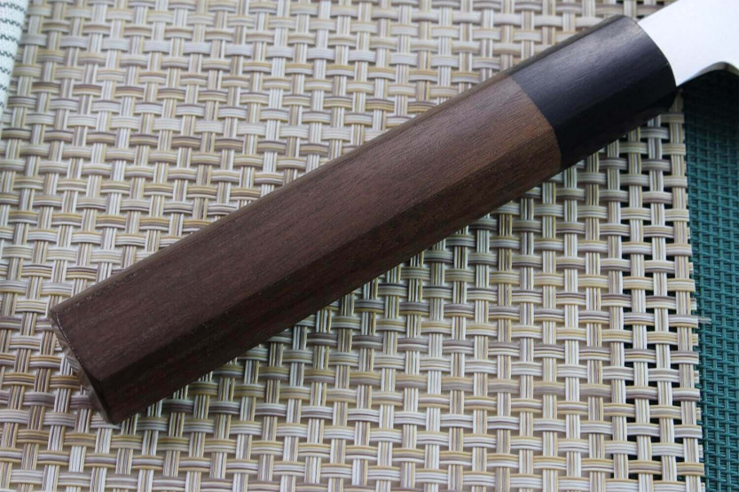 Coltello da cuoco giapponese Kagekiyo Kurumi Ginsan 24 cm fatto a mano