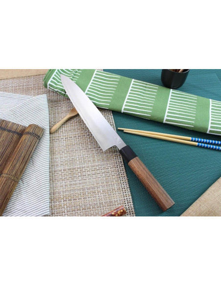 Kagekiyo Kurumi Ginsan 24cm cuchillo de cocinero japonés hecho a mano
