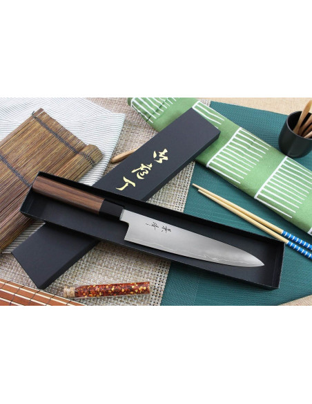 Kagekiyo Kurumi Ginsan 21cm käsintehty japanilainen kokkiveitsi ' s veitsi