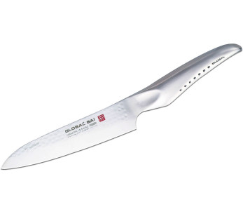 Global Sai M01 Japansk kockkniv 14cm hamrat blad 2