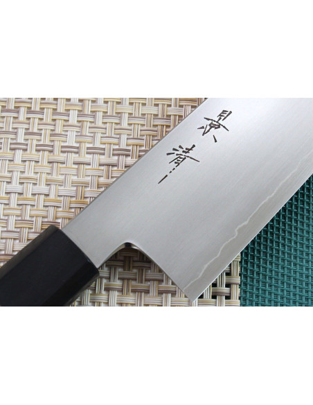 Kagekiyo Kurumi Ginsan 18cm handmade Japanese santoku knife