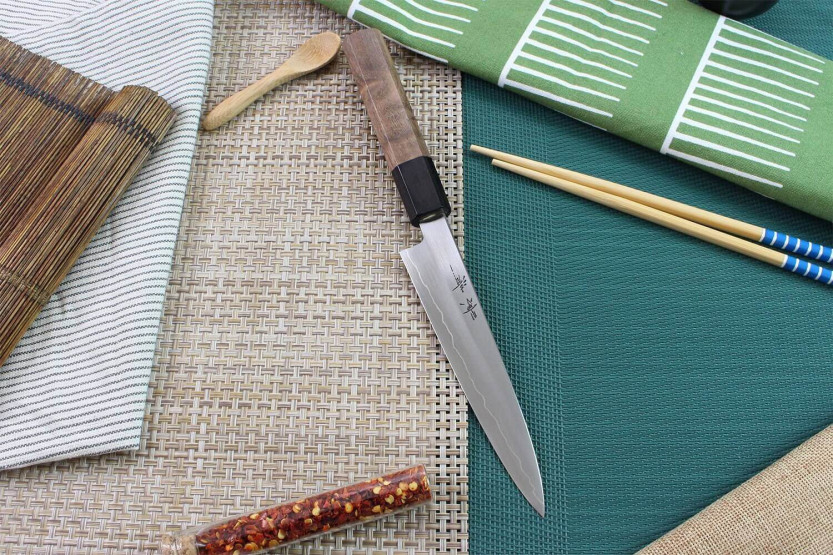 Kagekiyo Kurumi Ginsan 15 cm, coltello universale giapponese fatto a mano