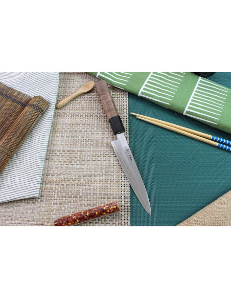 Kagekiyo Kurumi Ginsan 15cm handgjord japansk universalkniv