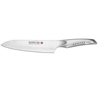 Global Sai 01 Japansk kockkniv med hamrat blad 19cm