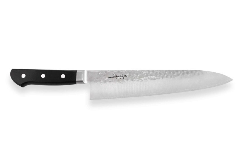 Coltello da chef giapponese Kagekiyo martellato da 24 cm fatto a mano
