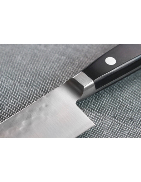 Coltello da chef giapponese Kagekiyo martellato da 24 cm fatto a mano