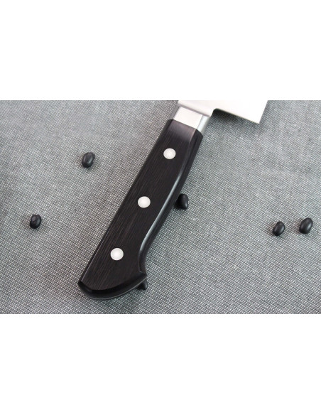 Coltello da chef giapponese Kagekiyo martellato da 24 cm fatto a mano