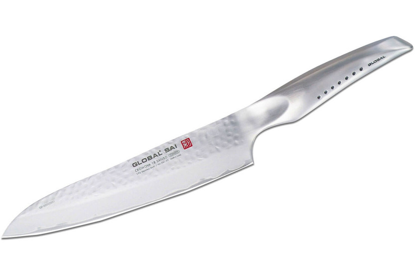 Global Sai 02 Japansk kockkniv, hamrat blad 21cm