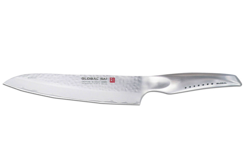 Global Sai 02 Japans koksmes, gehamerd lemmet 21cm