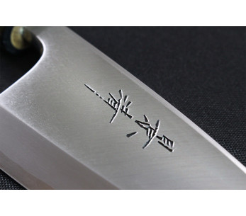 Kagekiyo Utage White Steel 2 15cm handgjord japansk deba-kniv 2