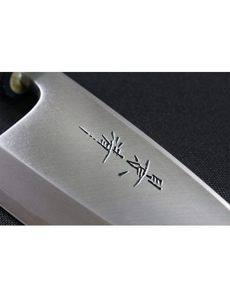 Kagekiyo Utage White Steel 2 15 cm håndlavet japansk deba-kniv