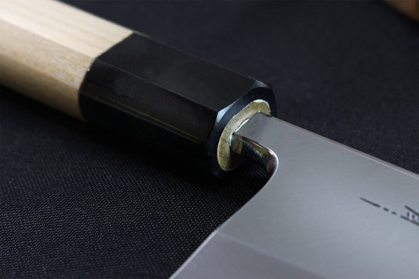 Kagekiyo Utage Acero Blanco 2 15cm cuchillo deba japonés hecho a mano