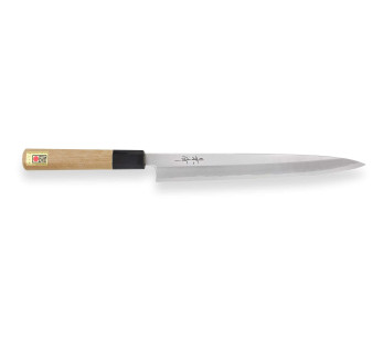 Kagekiyo Utage White Steel 24cm japanilainen käsintehty Yanagiba veitsi
